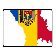 Moldova Country Europe Flag Fleece Blanket (small) by Sapixe