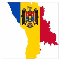 Moldova Country Europe Flag Large Satin Scarf (square) by Sapixe