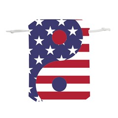 Yang Yin America Flag Abstract Lightweight Drawstring Pouch (s)