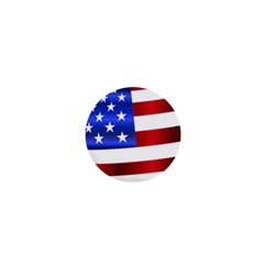 America Usa United States Flag 1  Mini Buttons