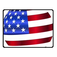 America Usa United States Flag Double Sided Fleece Blanket (small) 