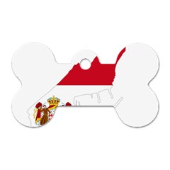 Monaco Country Europe Flag Borders Dog Tag Bone (one Side) by Sapixe