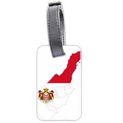 Monaco Country Europe Flag Borders Luggage Tag (two Sides) by Sapixe