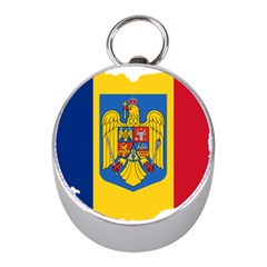 Romania Country Europe Flag Mini Silver Compasses by Sapixe