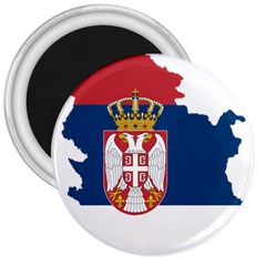 Serbia Country Europe Flag Borders 3  Magnets