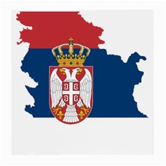 Serbia Country Europe Flag Borders Medium Glasses Cloth (2 Sides) by Sapixe