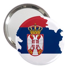 Serbia Country Europe Flag Borders 3  Handbag Mirrors by Sapixe