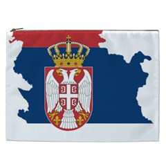 Serbia Country Europe Flag Borders Cosmetic Bag (xxl) by Sapixe