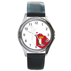 Malta Country Europe Flag Borders Round Metal Watch by Sapixe