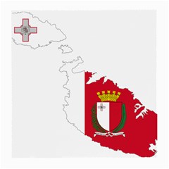 Malta Country Europe Flag Borders Medium Glasses Cloth (2 Sides) by Sapixe