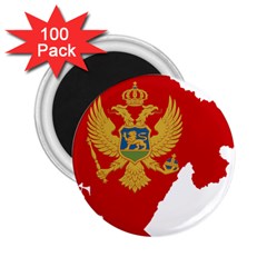 Montenegro Country Europe Flag 2 25  Magnets (100 Pack)  by Sapixe