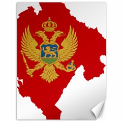 Montenegro Country Europe Flag Canvas 36  X 48  by Sapixe