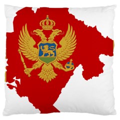 Montenegro Country Europe Flag Large Cushion Case (one Side) by Sapixe