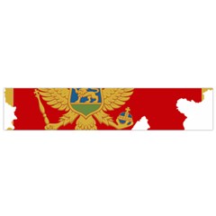 Montenegro Country Europe Flag Small Flano Scarf by Sapixe