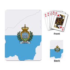 San Marino Country Europe Flag Playing Cards Single Design (rectangle) by Sapixe