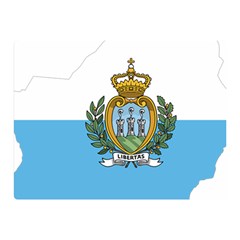 San Marino Country Europe Flag Double Sided Flano Blanket (mini)  by Sapixe