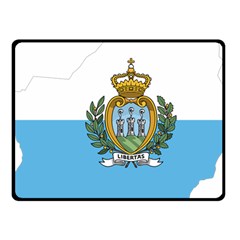 San Marino Country Europe Flag Fleece Blanket (small) by Sapixe