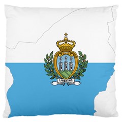 San Marino Country Europe Flag Standard Flano Cushion Case (one Side)