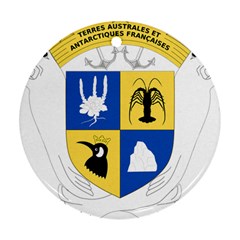 Coat Of Arms Of The French Southern And Antarctic Lands Ornament (round) by abbeyz71