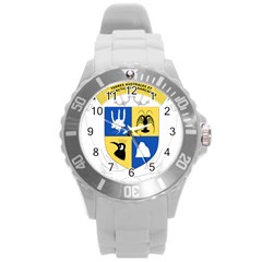 Coat Of Arms Of The French Southern And Antarctic Lands Round Plastic Sport Watch (l) by abbeyz71