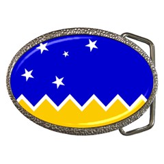 Flag Of Magallanes Region, Chile Belt Buckles by abbeyz71