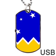 Flag Of Magallanes Region, Chile Dog Tag Usb Flash (one Side) by abbeyz71