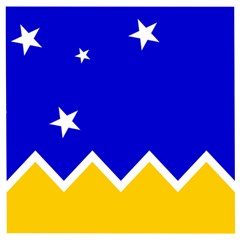 Flag Of Magallanes Region, Chile Wooden Puzzle Square by abbeyz71
