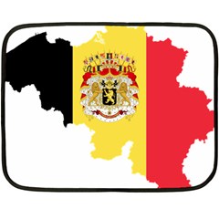 Belgium Country Europe Flag Double Sided Fleece Blanket (mini) 