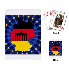 Republic Germany Deutschland Map Playing Cards Single Design (rectangle) by Sapixe