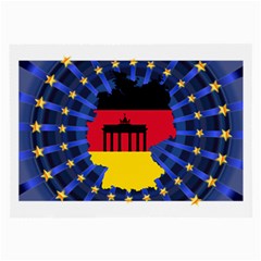 Republic Germany Deutschland Map Large Glasses Cloth by Sapixe