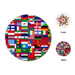 Flags Countries International Playing Cards Single Design (round)