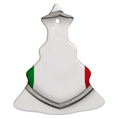 Flag Italy Country Italian Symbol Christmas Tree Ornament (two Sides) by Sapixe