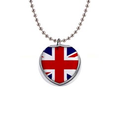 Flag Union Jack Uk British Symbol 1  Button Necklace by Sapixe