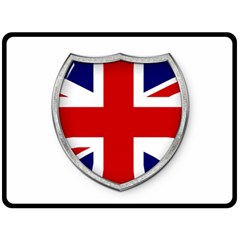 Flag Union Jack Uk British Symbol Double Sided Fleece Blanket (large)  by Sapixe