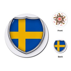 Flag Sweden Country Swedish Symbol Playing Cards Single Design (round) by Sapixe