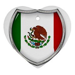 Flag Mexico Country National Ornament (heart) by Sapixe