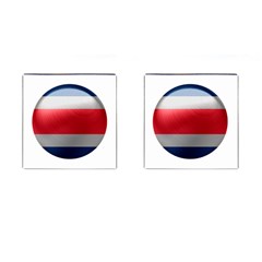 Costa Rica Flag Country Symbol Cufflinks (square) by Sapixe