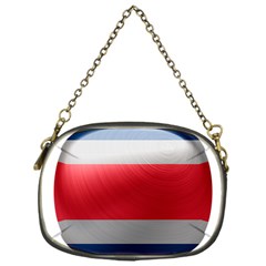 Costa Rica Flag Country Symbol Chain Purse (one Side)