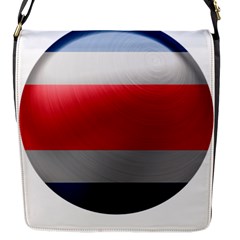 Costa Rica Flag Country Symbol Flap Closure Messenger Bag (s) by Sapixe