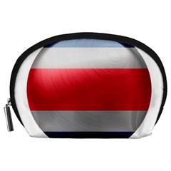 Costa Rica Flag Country Symbol Accessory Pouch (large) by Sapixe