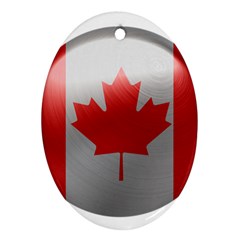 Canada Flag Country Symbol Nation Ornament (oval) by Sapixe
