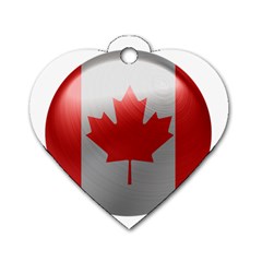 Canada Flag Country Symbol Nation Dog Tag Heart (one Side)