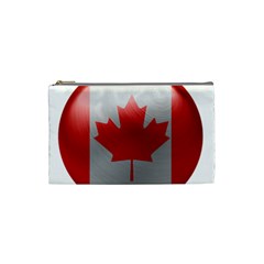 Canada Flag Country Symbol Nation Cosmetic Bag (small) by Sapixe