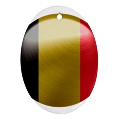 Belgium Flag Country Europe Ornament (oval) by Sapixe