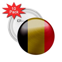 Belgium Flag Country Europe 2 25  Buttons (10 Pack)  by Sapixe