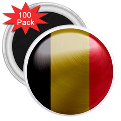 Belgium Flag Country Europe 3  Magnets (100 Pack) by Sapixe