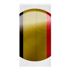 Belgium Flag Country Europe Shower Curtain 36  X 72  (stall)  by Sapixe