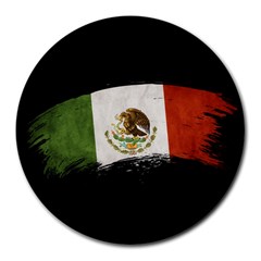 Flag Mexico Country National Round Mousepads