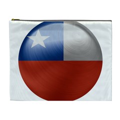Chile Flag Country Chilean Cosmetic Bag (xl) by Sapixe