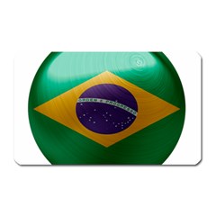 Brazil Flag Country Symbol Magnet (rectangular) by Sapixe